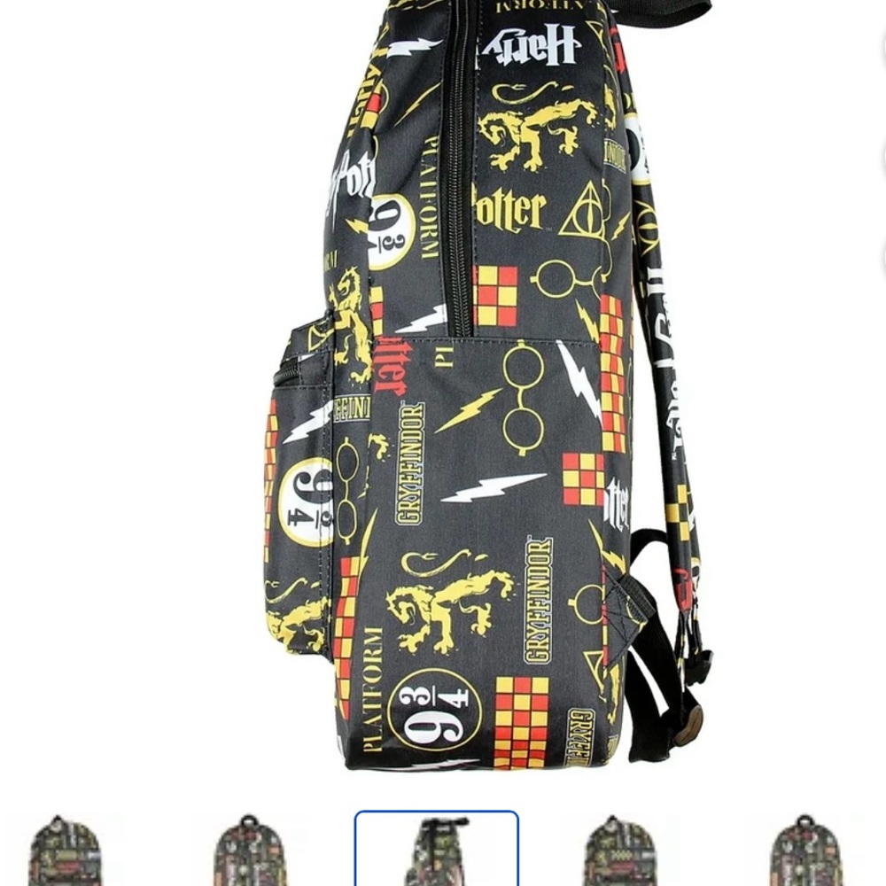 # 0814+ Warner Bros. Black and Gold Harry Potter Backpack - Picture 4 of 12